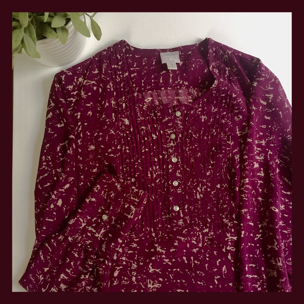 Converse Sheer Bib Blouse